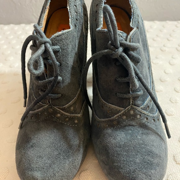 MIZ MOOZ Lance Brown Suede Heeled Booties - Picture 16 of 16